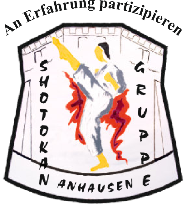 Überschrift: An Erfahrung partizipieren - darunter das Logo der Shotokan Gruppe Anhausen